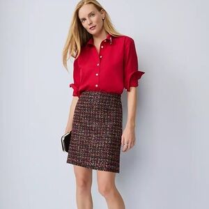 AnnTaylor Embellished Relaxed Perfect Shirt